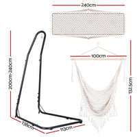 Gardeon Hammock Hanging Chair with Heavy Duty Steel Stand