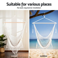 Gardeon Hammock Hanging Chair with Heavy Duty Steel Stand