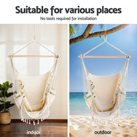 Gardeon Hammock Hanging Chair with Steel Stand