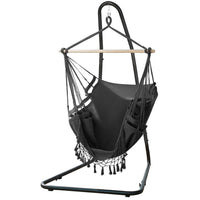Gardeon Hammock Hanging Chair with Steel Stand