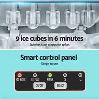 Devanti 12kg Ice Maker Machine w/Self Cleaning Green