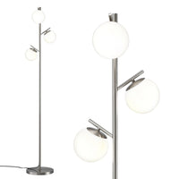 Artiss 3-Light Tree Floor Lamp 165cm Tall Standing Light with Sphere Glass Shades for Modern Homes