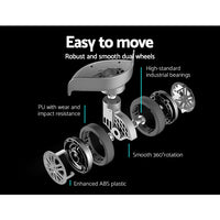 Wanderlite 3 Set Luggage 20-24-28 Inch Suitcase with TSA Lock Carry On Hard Shell Travel Luggage Organiser Case Silver