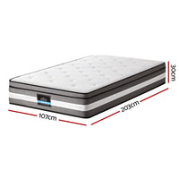Giselle Bedding 30cm Mattress Gel Foam Pocket Spring King Single