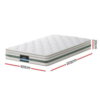 20cm Giselle Mattress King Single Green Tea Mattresses