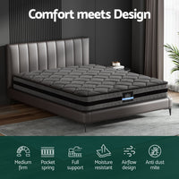 Giselle Bedding 22cm Mattress Medium Firm King