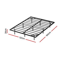 Artiss Double Bed Frame,Floating Metal Bed Frame with Smart LED Lights - Sturdy Metal Platform Bed Base, Silent Design, Tool-Free Assembly, 300KG Capacity for Home/Hotel/Master Bedroom