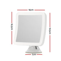 Embellir Makeup Mirror 10X Magnification LED Light Adjustable Rotation Cordless Suction Cup