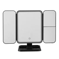 Embellir LED Makeup Mirror Tri-fold Lighted Vanity Mirrors 1X2X3X Magnifications