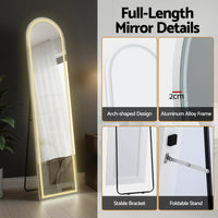 Embellir LED Full Length Mirror Floor Dressing Mirror 160cm