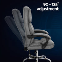 Executive Office Chair Recliner Grey