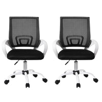 Artiss 2x Office Chair Mesh Computer Gaming Desk Chairs Work Study Mid Back
