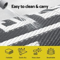 Gardeon Outdoor Rugs 152x244cm Large Carpet Reversible Area Mat PP Dual-Sided Patio Rug Greek Key