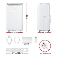 Devanti Portable Air Conditioner Dehumidifier Fan 14000BTU