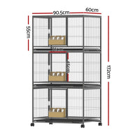 Bird Cage Large Bird Cages Aviary Budgie Perch Cage Parrot Pet Stand Wheels