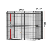 Bird Cage Large Walk-in Aviary Budgie Perch Cage Parrot Pet Huge 203cm