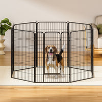 i.Pet Pet Dog Playpen 48" Enclosure 8 Panel Cage Kennel Puppy Fence Play Pen