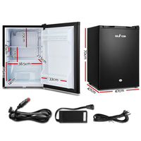 Glacio 80L Portable Fridge Bar Upright 12V/24V/240V Camping Caravan