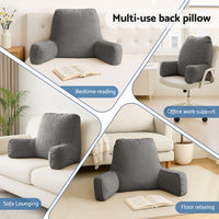 Giselle Reading Pillow Back Rest Lumbar Support Cushion Grey
