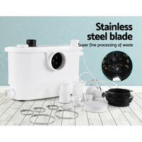 Giantz Macerator Sewerage Pump Waste Water Marine Toilet Disposal Unit Clean