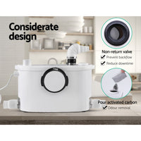 Giantz Macerator Sewerage Pump Waste Water Marine Toilet Disposal Unit Clean