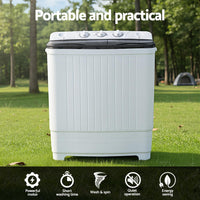 Devanti Portable Washing Machine Twin Tub 4.5KG