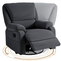 Artiss Rocking Recliner Chair 360 Swivel Massage Heated Reclining Chairs