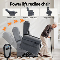 Artiss Electric Recliner Chair Power Lift Massage Heated Recliner Sofa