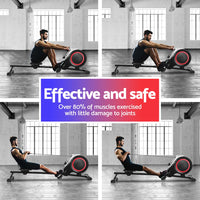 Rowing Machine 16 Levels Foldable Magnetic Rower Gym Cardio Workout