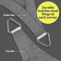 Instahut Sun Shade Sail Shadecloth Canopy Rectangle 280gsm 4x6m