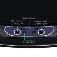 Devanti 68L Motion Sensor Bin Rubbish Automatic Black