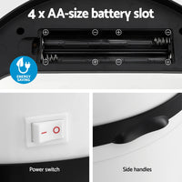 Devanti Sensor Bin Motion Rubbish Bins Kitchen Automatic Trash Can White 9L