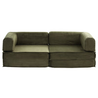 Artiss Convertible Folding Sofa Bed Green