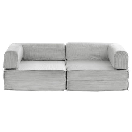 Artiss Convertible Folding Sofa Bed Grey