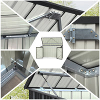 Giantz Garden Shed 2.22x0.91M Bike Sheds Outdoor Storage Tool Workshop House Shelter Double Door