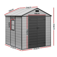 Giantz Garden Shed Sheds Outdoor Storage 2.15x2.14M Tool Workshop House Shelter
