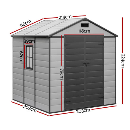 Giantz Garden Shed Sheds Outdoor Storage 2.15x2.14M Tool Workshop House Shelter