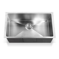 Cefito Kitchen Sink 70X45CM Stainless Steel Basin Single Bowl Silver