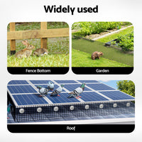 Gardeon 20cm x 30M Solar Panel Bird Guard Mesh Critter Guard Roll Kit with Rust-Proof PVC Coating