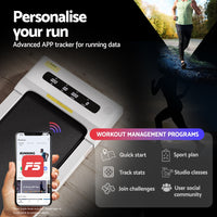 Everfit Treadmill Electric Walking Pad Under Desk Home Gym Fitness 380mm White