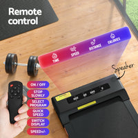 Everfit Treadmill Electric Walking Pad Under Desk Home Gym Fitness 400mm Black