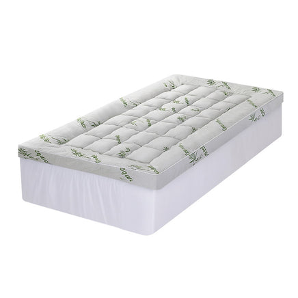 Giselle Mattress Topper 11cm Pillowtop toppers Bamboo King Single