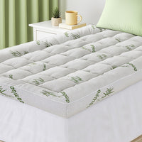 Giselle Mattress Topper 11cm Pillowtop toppers Bamboo King Single