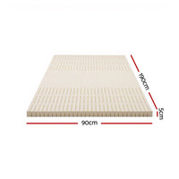 Giselle Bedding Latex Mattress Topper 5cm Single