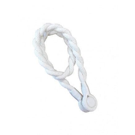 Magnetic weaved rope tieback Off White