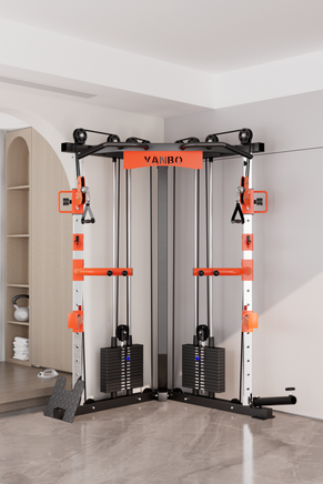 SmartFit C1 Max Multi Functional Cable Crossover Station 130kgs Pin Loaded Machine with attachment