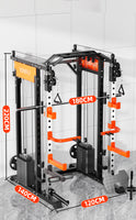 SmartFit M1 Max 130kg Pin Loaded Multi Functional Training Smith Machine Home Gym Power Rack Machine package