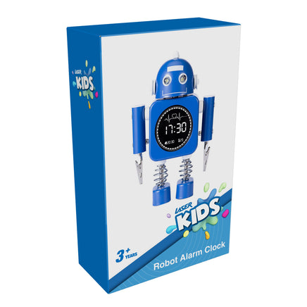 Laser Kids Robot Alarm Clock - Blue