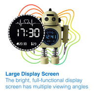Laser Kids Robot Alarm Clock - Yellow