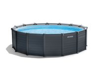 Intex Intex Graphite Grey Panel Pool 4.78 x 1.24M 26384